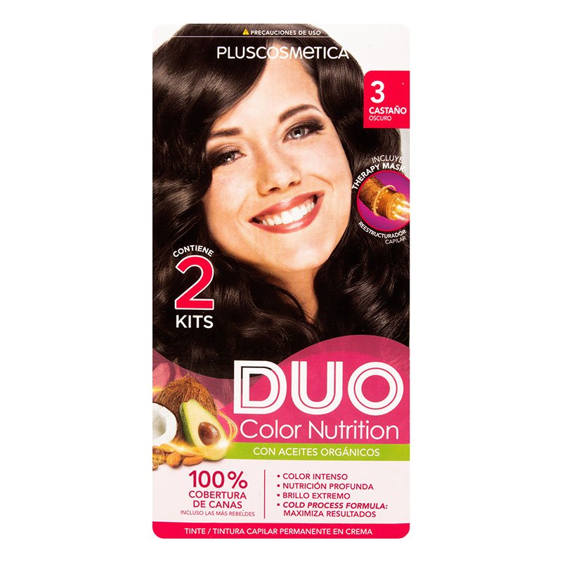 Tinte Duo Color Nutrition Casta?o Oscuro # 3 - Mis Droguerías ...