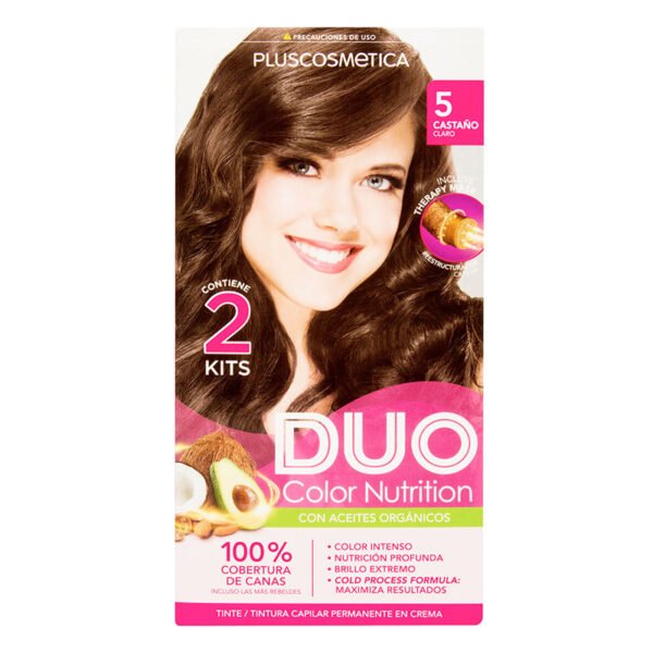 Tinte Duo Color Nutrition Castaño Claro # 5 - Mis Droguerías ...