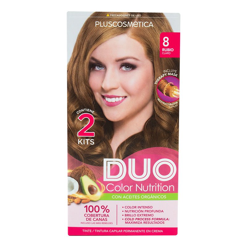 Tinte Duo Color Nutrition Rubio Claro #8 - Mis Droguerías - Farmacenter ...